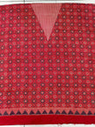 Premium Ajrakh Hand Block Print Modal Silk 3-Piece Suit Set with Zari Pallu Dupatta