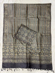 Handloom Pure Tussar Silk Ajrakh Natural Dye 2-Piece Suit Set – Exclusive Collection