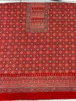 Premium Ajrakh Hand Block Print Modal Silk 3-Piece Suit Set with Zari Pallu Dupatta