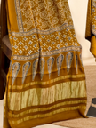 Premium Ajrakh Hand Block Print Modal Silk 3-Piece Suit Set with Zari Pallu Dupatta