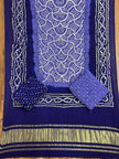 Premium Multi-Color Bandhej Zari Pallu 3-Piece Suit 02 - The Ajrakh Studio