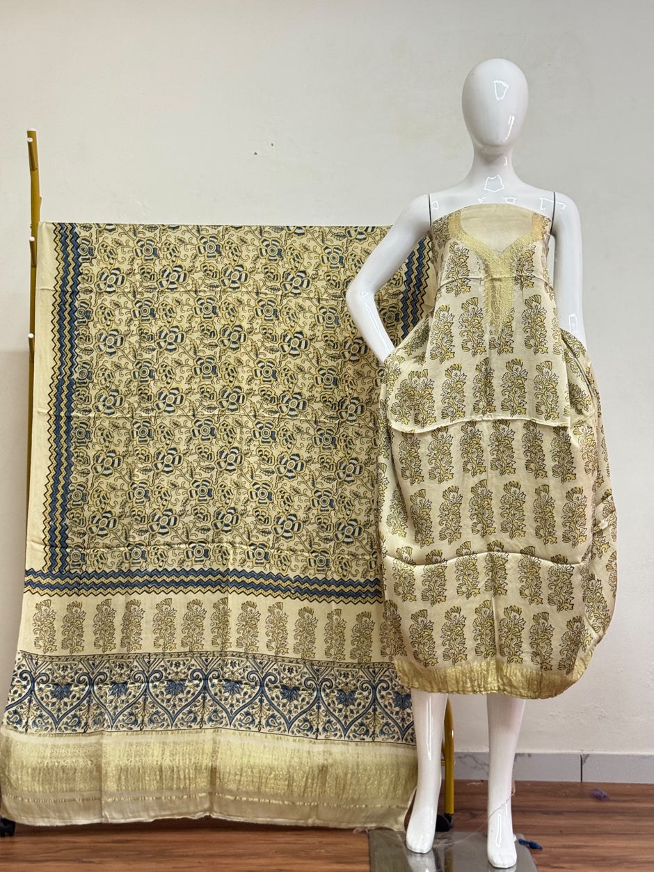Premium Modal Silk Nakshi Zari Top & Dupatta 2-Piece Set 15 - The Ajrakh Studio
