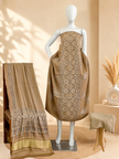 Premium Ajrakh Hand Block Print Modal Silk 3-Piece Suit Set with Zari Pallu Dupatta