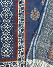 TAS Auto Crop Lower - Premium Ajrakh Chanderi 2-Piece Suit Set 152