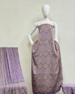 TAS Auto Crop Upper - Havi Modal Silk Ajrakh Neptol Dye Discharge Print Panel Suit 01