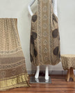 TAS Auto Crop Lower - Havi Modal Silk Ajrakh Neptol Dye Discharge Print Panel Suit 08