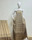 TAS Auto Crop Upper - Havi Modal Silk Ajrakh Neptol Dye Discharge Print Panel Suit 10