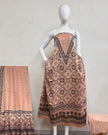 TAS Auto Crop Upper - Havi Modal Silk Ajrakh Neptol Dye Discharge Print Panel Suit 16