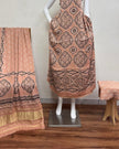 TAS Auto Crop Lower - Havi Modal Silk Ajrakh Neptol Dye Discharge Print Panel Suit 17