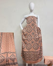 TAS Auto Crop Upper - Havi Modal Silk Ajrakh Neptol Dye Discharge Print Panel Suit 17