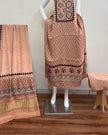 TAS Auto Crop Lower - Havi Modal Silk Ajrakh Neptol Dye Discharge Print Panel Suit 20