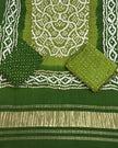 TAS Auto Crop Lower - Premium Multi-Color Bandhej Zari Pallu 3-Piece Suit 03