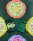 TAS Auto Crop Upper - Modal Silk Bandhani Multi Color Zari Pallu Suit 01