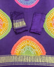 TAS Auto Crop Lower - Modal Silk Bandhani Multi Color Zari Pallu Suit 02