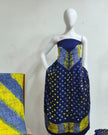 TAS Auto Crop Upper - Premium Modal Silk Shibori Multi-Color Bandhej 3-Piece Suit 09