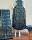 TAS Auto Crop Lower - Havi Pure Modal Silk Ajrakh Natural Dye 3-Piece Suit 06