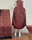 TAS Auto Crop Lower - Havi Pure Modal Silk Ajrakh Natural Dye 3-Piece Suit 07