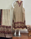 TAS Auto Crop Lower - Havi Pure Modal Silk Ajrakh Natural Dye 3-Piece Suit 08