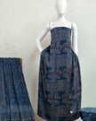 TAS Auto Crop Upper - Havi Pure Modal Silk Ajrakh Natural Dye Zari Pallu Suit 04