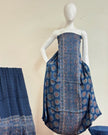 TAS Auto Crop Upper - Havi Pure Modal Silk Ajrakh Natural Dye Zari Pallu Suit 06
