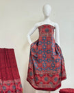 TAS Auto Crop Upper - Havi Pure Modal Silk Ajrakh Natural Dye Zari Pallu Suit 11