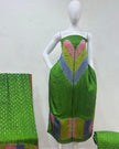 TAS Auto Crop Upper - Modal Silk Multi Shibori Neck Daman Patta Zari Pallu Suit 02