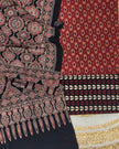 TAS Auto Crop Lower - Pure Cotton Ajrakh Screen Print Natural Dye 3-Piece Suit 04