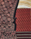 TAS Auto Crop Upper - Pure Cotton Ajrakh Screen Print Natural Dye 3-Piece Suit 04