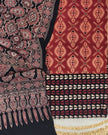 TAS Auto Crop Lower - Pure Cotton Ajrakh Screen Print Natural Dye 3-Piece Suit 05