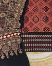 TAS Auto Crop Lower - Pure Cotton Ajrakh Screen Print Natural Dye 3-Piece Suit 10
