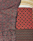 TAS Auto Crop Upper - Pure Cotton Ajrakh Screen Print Natural Dye 3-Piece Suit 14
