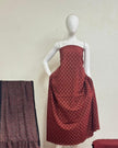 TAS Auto Crop Upper - Pure Cotton Ajrakh Screen Print Natural Dye 3-Piece Suit 19