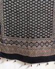 TAS Auto Crop Lower - Ajrakh Modal Silk Natural Dye Dupatta with Tassels 09