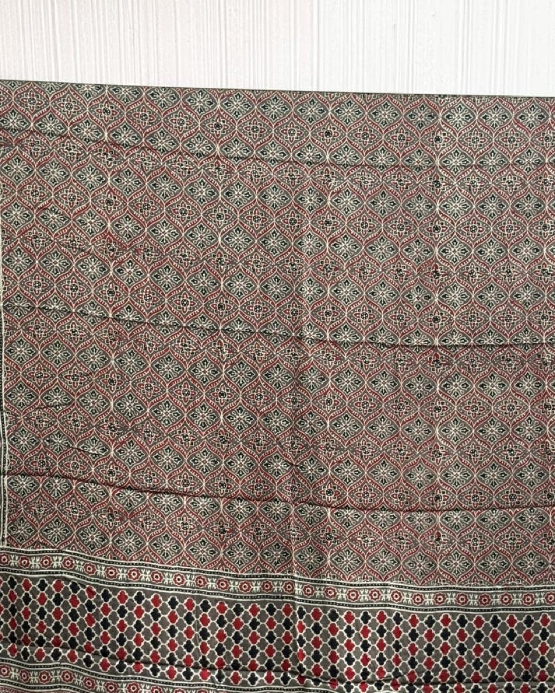 TAS Auto Crop Upper - Ajrakh Modal Silk Natural Dye Dupatta with Tassels 21