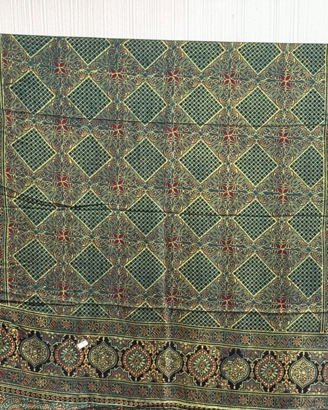 TAS Auto Crop Upper - Ajrakh Modal Silk Natural Dye Dupatta with Tassels 22