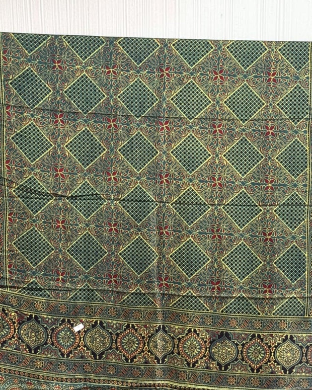 TAS Auto Crop Upper - Ajrakh Modal Silk Natural Dye Dupatta with Tassels 22