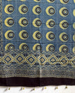 TAS Auto Crop Lower - Ajrakh Modal Silk Natural Dye Dupatta with Tassels 23