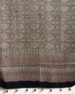 TAS Auto Crop Lower - Ajrakh Modal Silk Natural Dye Dupatta with Tassels 24