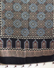 TAS Auto Crop Lower - Ajrakh Modal Silk Natural Dye Dupatta with Tassels 26
