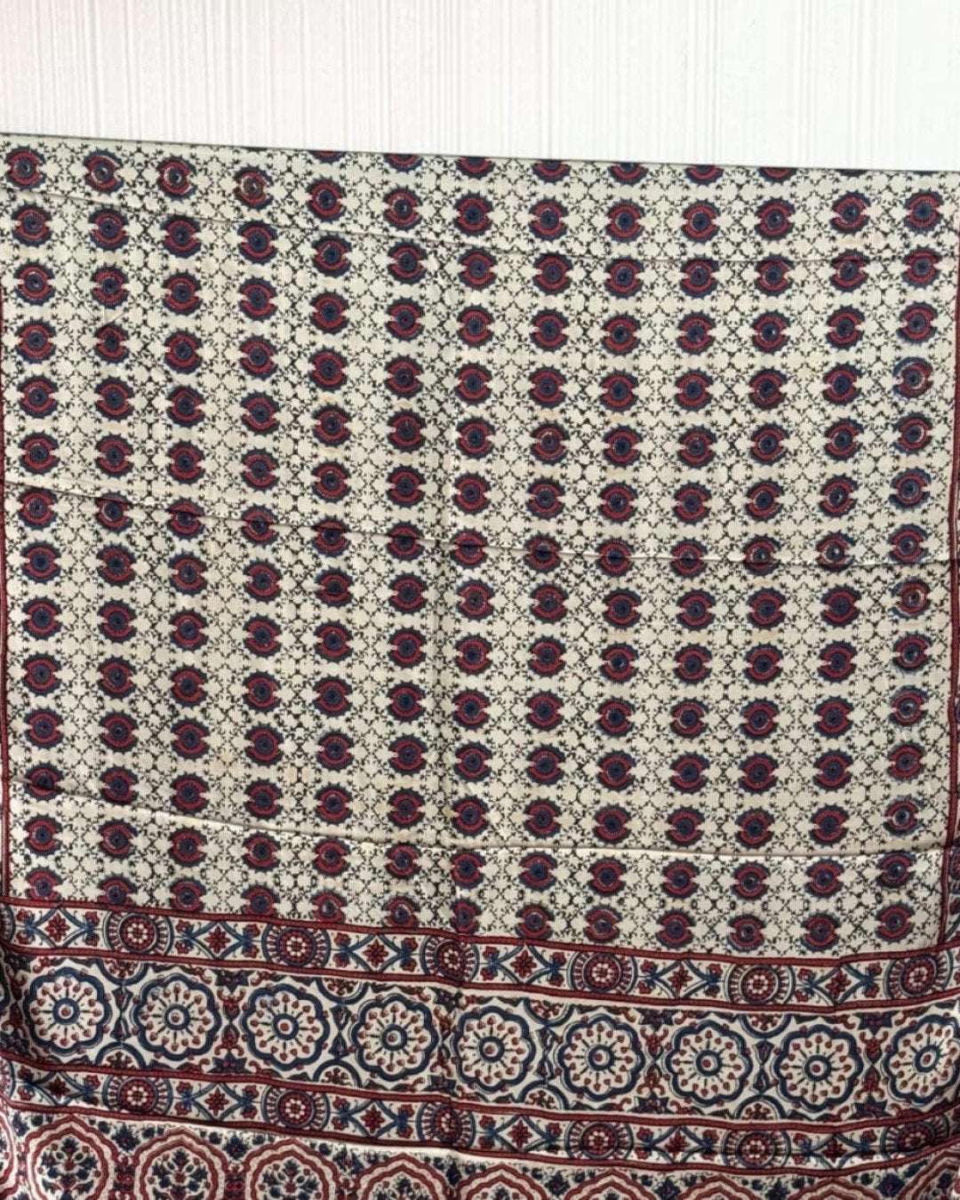 TAS Auto Crop Upper - Ajrakh Modal Silk Natural Dye Dupatta with Tassels 38
