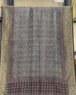 TAS Auto Crop Upper - Dola Silk Ajrakh Hand Block Print Natural Dye Zari Pallu Dupatta 16