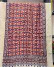 TAS Auto Crop Upper - Dola Silk Ajrakh Hand Block Print Natural Dye Zari Pallu Dupatta 20
