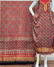 TAS Auto Crop Lower - Premium Modal Silk Nakshi Zari Top & Dupatta 2-Piece Set 05