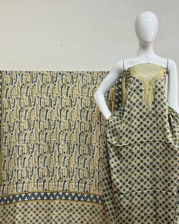 TAS Auto Crop Upper - Premium Modal Silk Nakshi Zari Top & Dupatta 2-Piece Set 10
