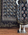 TAS Auto Crop Lower - Meena Kari Dola Silk Ajrakh Hand Block Print 2-Piece Suit 03