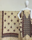 TAS Auto Crop Upper - Meena Kari Dola Silk Ajrakh Hand Block Print 2-Piece Suit 10