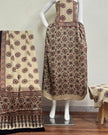 TAS Auto Crop Lower - Havi Pure Modal Silk Ajrakh Hand Block Print Natural Dye Suit 101