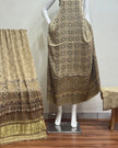 TAS Auto Crop Lower - Havi Modal Silk Ajrakh Neptol Dye Discharge Print Panel Suit 110
