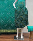TAS Auto Crop Lower - Premium Modal Silk Shaded Bandhani Fancy 3-Piece Suit 139