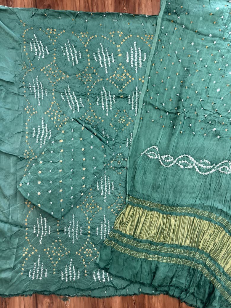 Bandhani Suit – Modal Silk Barik Bandhej Fancy Design 18